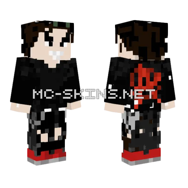Nascar Aloe Minecraft skin, front and back