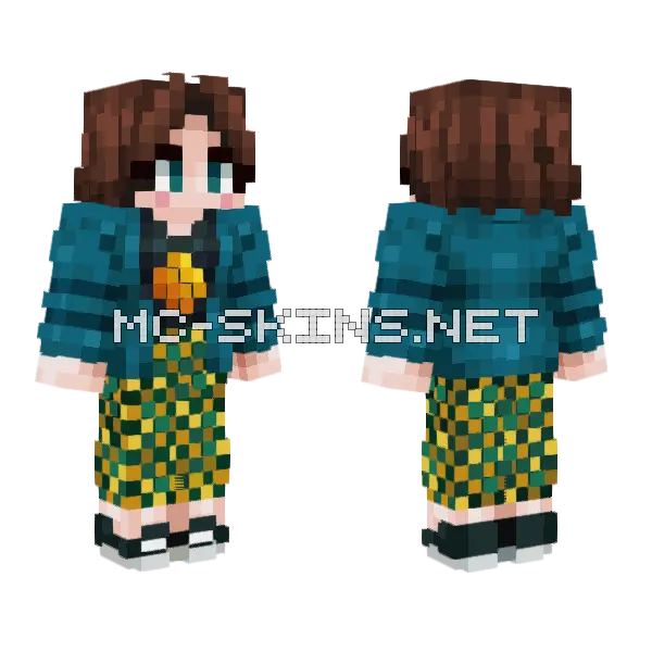 Natalie Minecraft skin, front and back