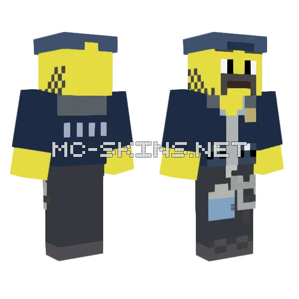 Nate Lockem Lego Haidenside Minecraft skin, front and back