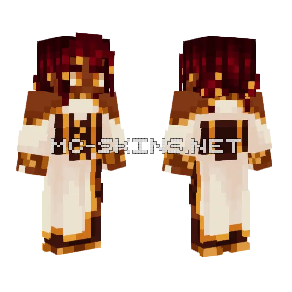 Natnat Minecraft skin, front and back