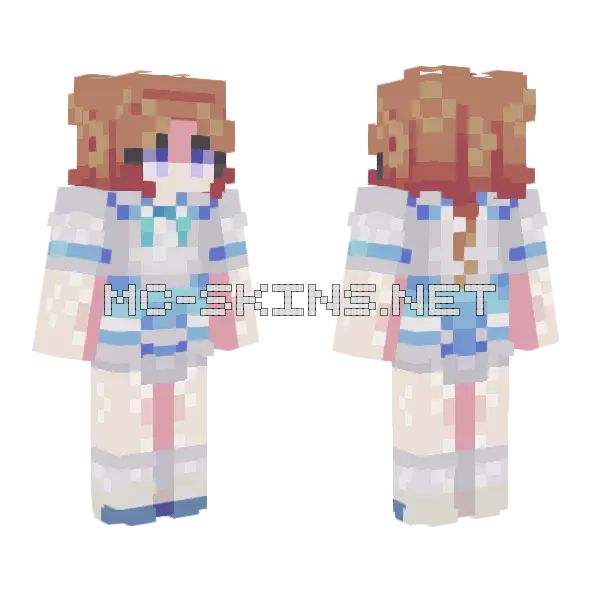 Natsuki Nakagawa Minecraft skin, front and back