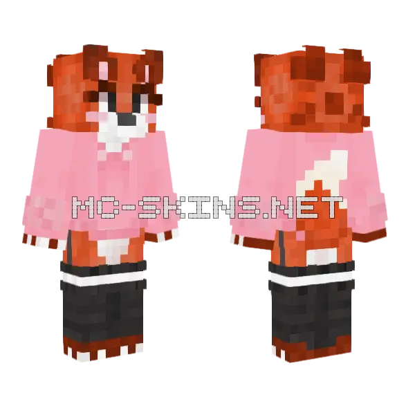 Natural Fox Outfit, front and back