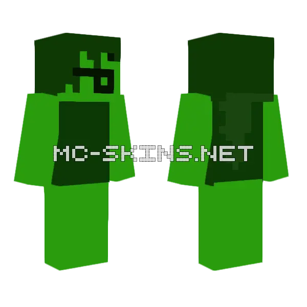 Nature Girl Minecraft skin, front and back