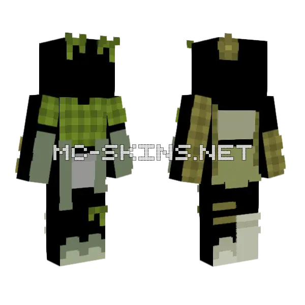 Nature Raffle Minecraft skin, front and back