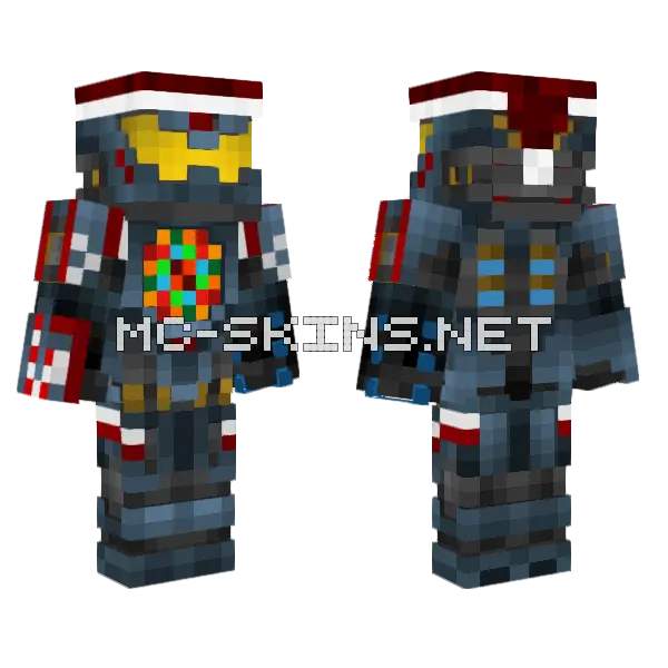 Navidad Minecraft skin, front and back
