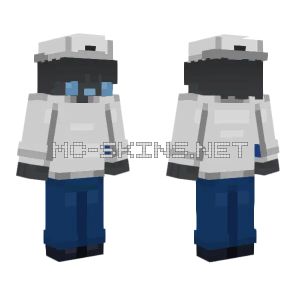 Navul Dripper Minecraft skin, front and back