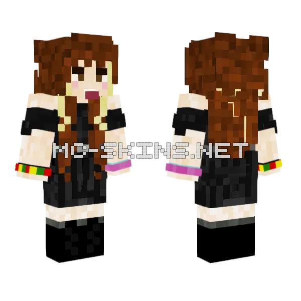 Naxliem Girl Minecraft skin, front and back