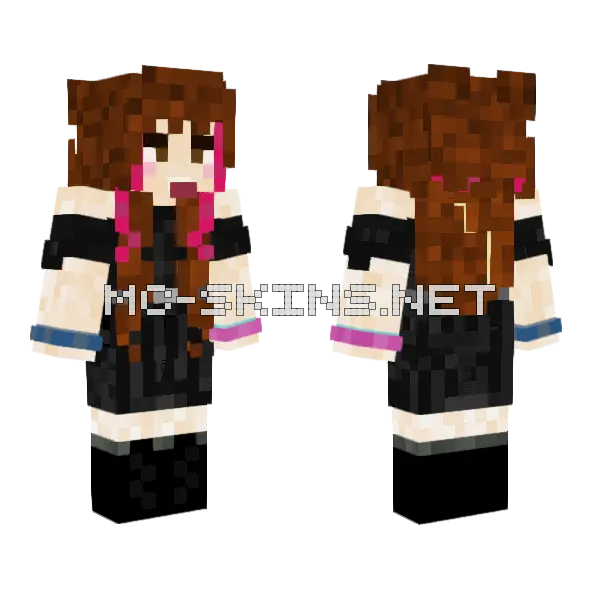 Naxliem V2 Minecraft skin, front and back