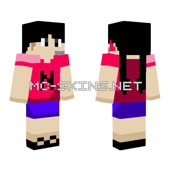 Nayora Skin Minecraft skin, front and back
