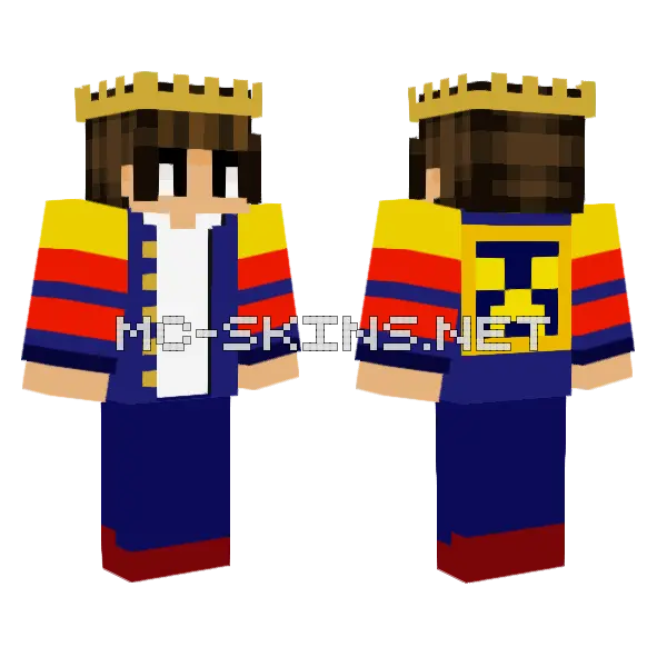 Ndawg08 Blue Uniform Minecraft skin, front and back