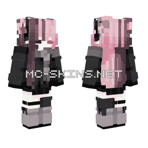 Neapolitan Girl Minecraft skin, front and back