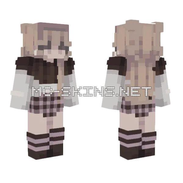Neapolitan Te Minecraft skin, front and back
