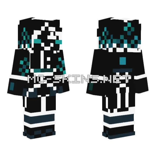 Nebby Minecraft skin, front and back