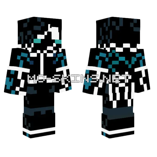 Nebby Nebula Minecraft skin, front and back