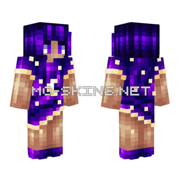 Nebula Collab Twigbranch P2 Minecraft skin, front and back
