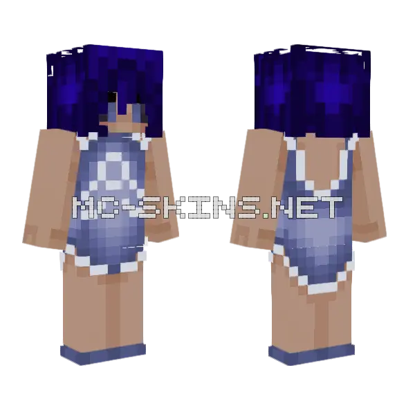 Nebula V3 Minecraft skin, front and back