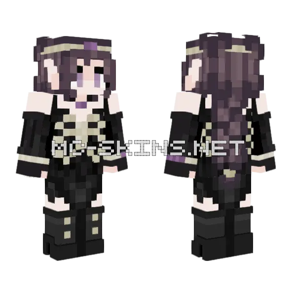 Nec Romance Witch Minecraft skin, front and back