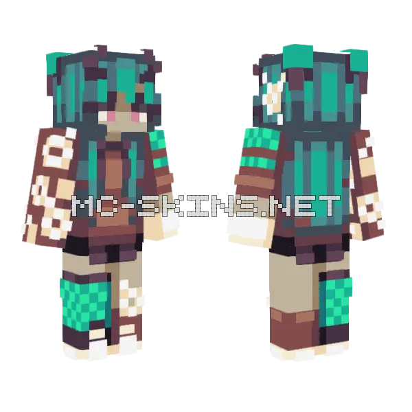 Necromancy Rce Minecraft skin, front and back
