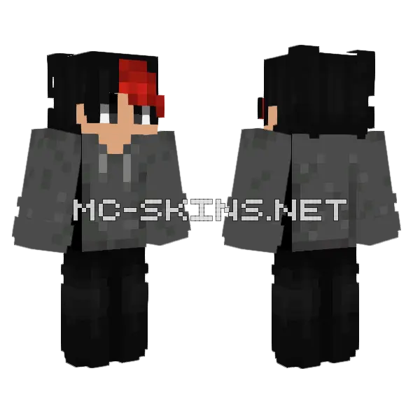 Nefor Minecraft skin, front and back