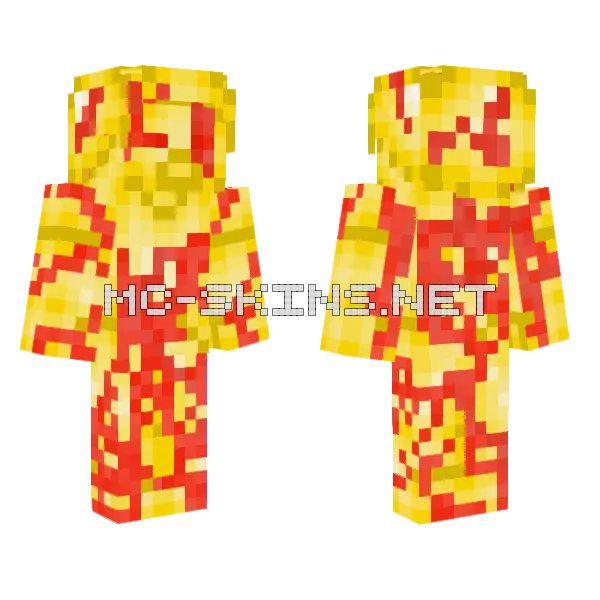 Negative Steve Broken Minecraft skin, front and back