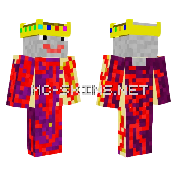 Neither King Minecraft skin, front and back
