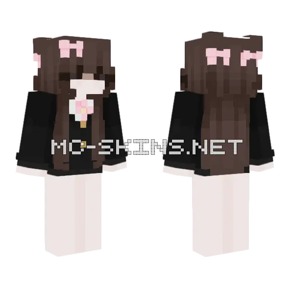 Neko Girl Uniform, front and back