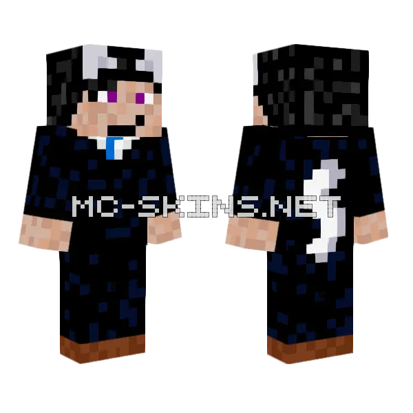 Nekone Chan Minecraft skin, front and back
