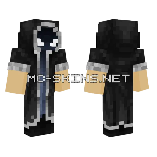 Nekromancer Minecraft skin, front and back