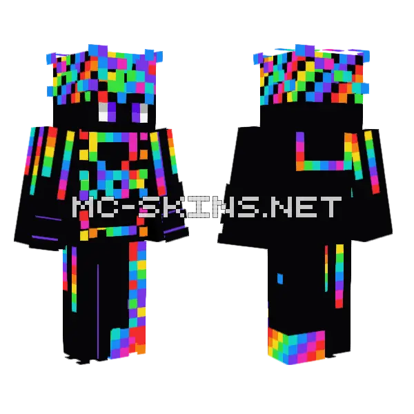 Neo Minecraft skin, front and back