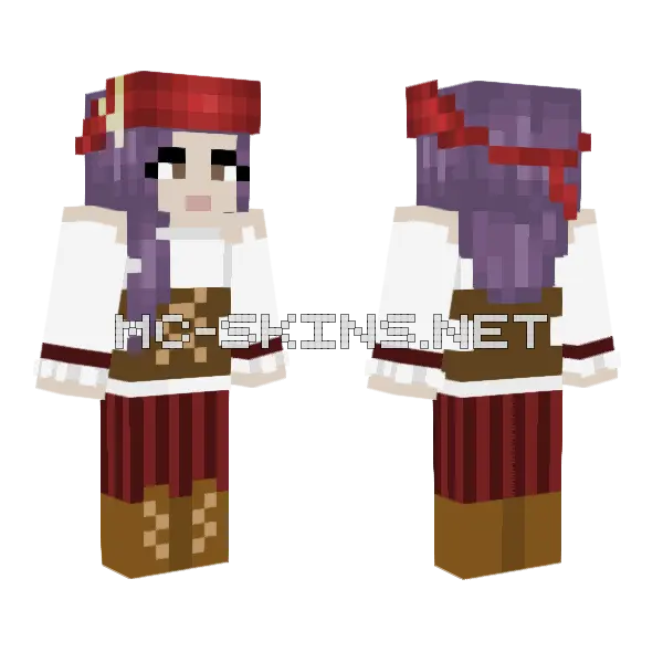 Neo Da Pirate Yuh Minecraft skin, front and back