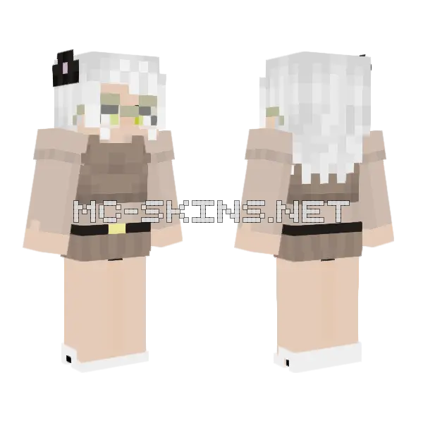 Neon Bling Bullet Minecraft skin, front and back