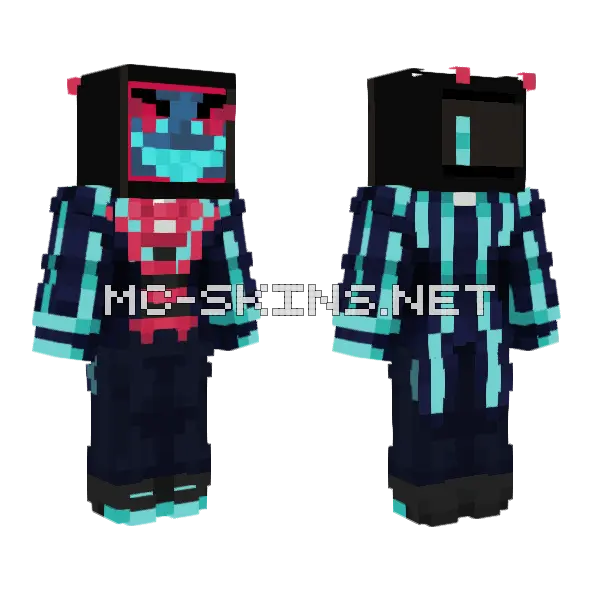 Neon Glitch Boy, front and back