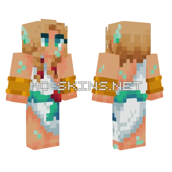Neoptolemus Minecraft skin, front and back