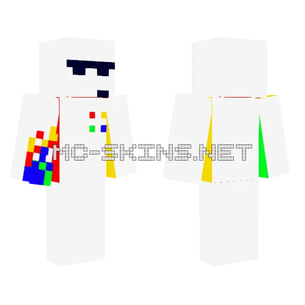 Neotic Blocky Outfit, front and back