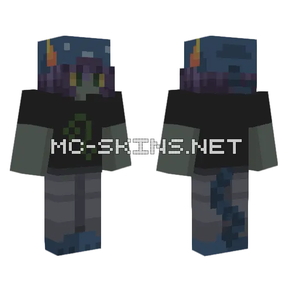 Nepeta Minecraft skin, front and back