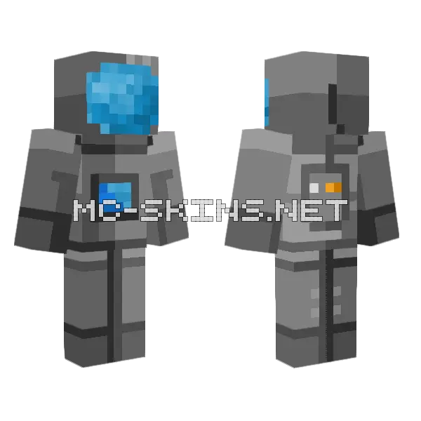 Neptune Space Person Minecraft skin, front and back