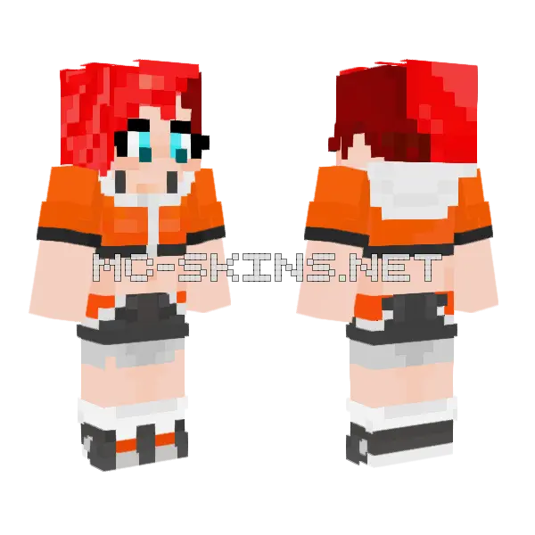 Nera Minecraft skin, front and back