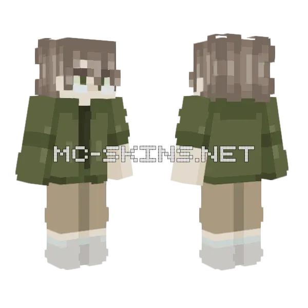 Nerd Boy Minecraft skin, front and back