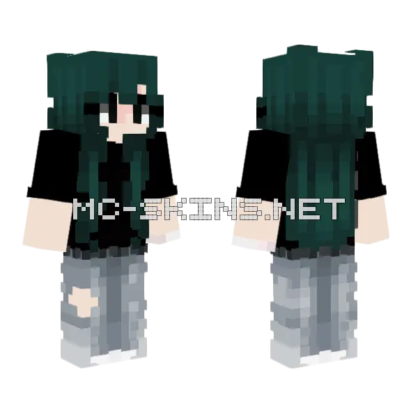 Nertix Minecraft skin, front and back