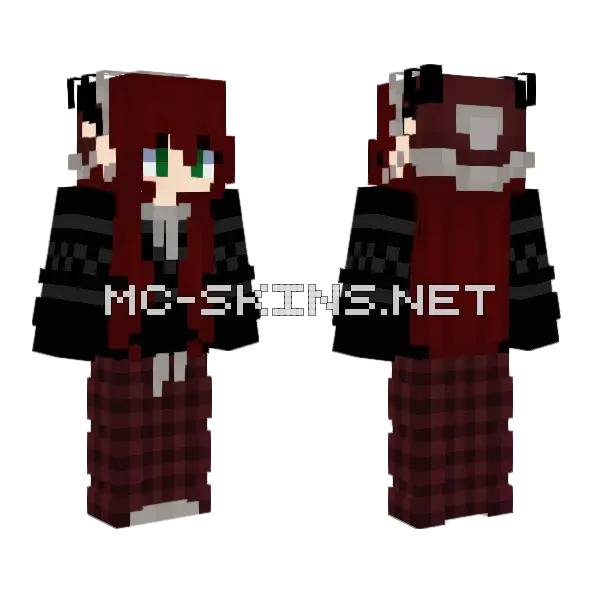 Nertix Boy Minecraft skin, front and back