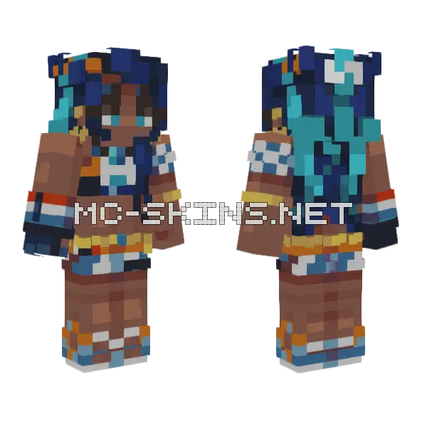 Nessa Hamster323 10k Contest Minecraft skin, front and back