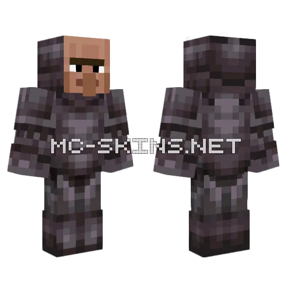 Nether Armor Minecraft skin, front and back