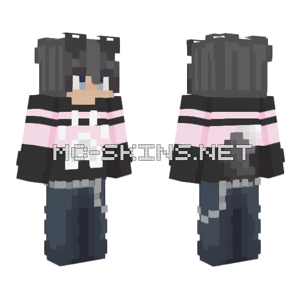 Netroa 2 Minecraft skin, front and back