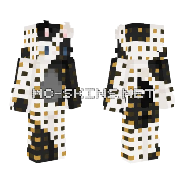 Nettlestar Warriors OC Minecraft skin, front and back
