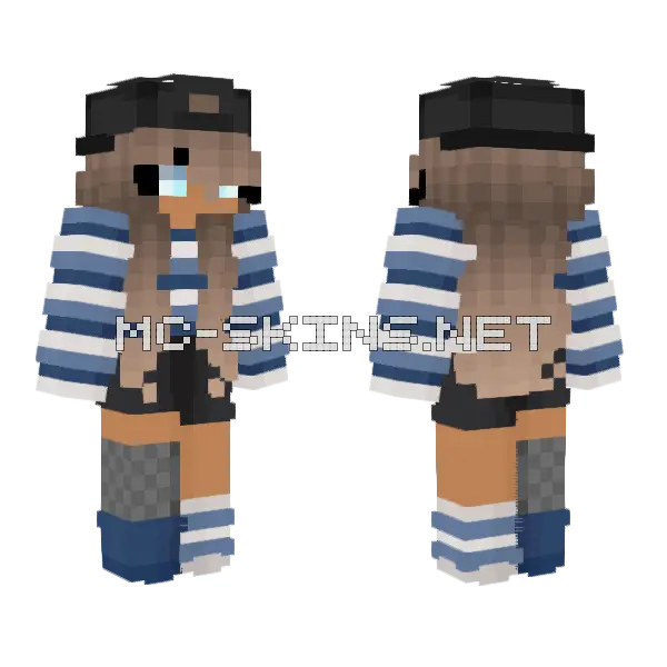 Neva Betta Minecraft skin, front and back