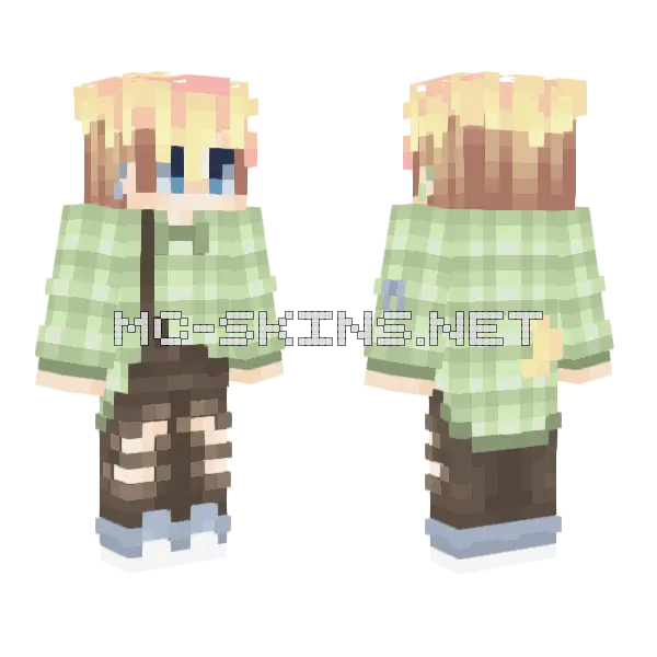 Never Moon Minecraft skin, front and back