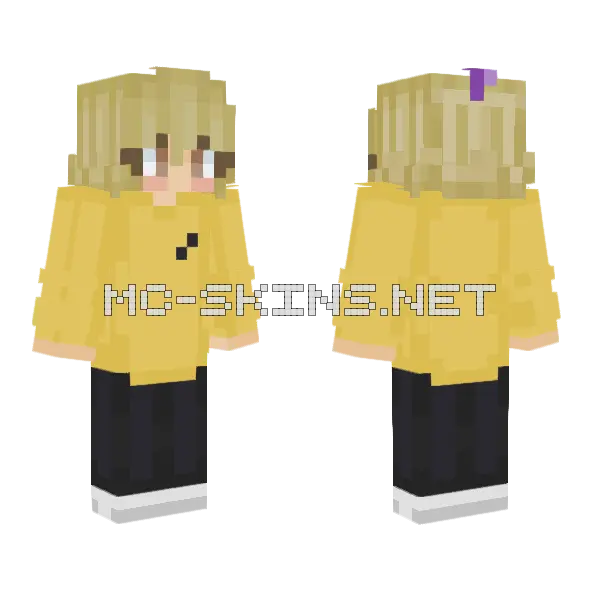 New Abyss Lyss Minecraft skin, front and back