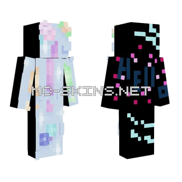 New Alt Announcement Minecraft skin, front and back