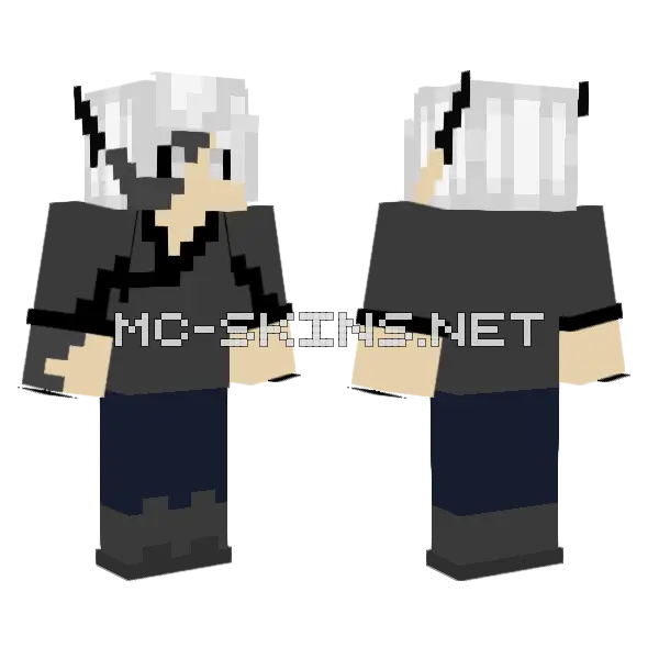 New Bad Person Minecraft skin, front and back