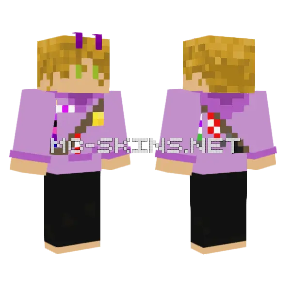 New Bow Skin Minecraft skin, front and back
